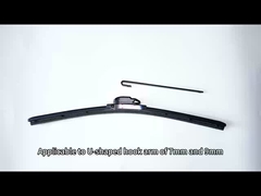 Flexibility Black Car Front Wiper Low Noise Level Front Screen Wipers