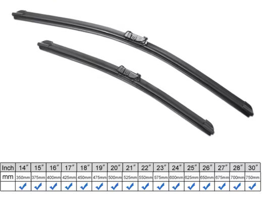 Sleek Quiet Windshield Wiper Blades Curved Universal Windscreen Wipers