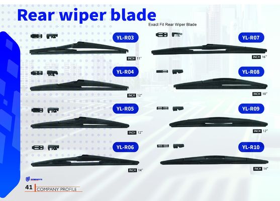 Rubber Rear Window Windshield Wiper for All-Weather Cleaning and Bendable Design