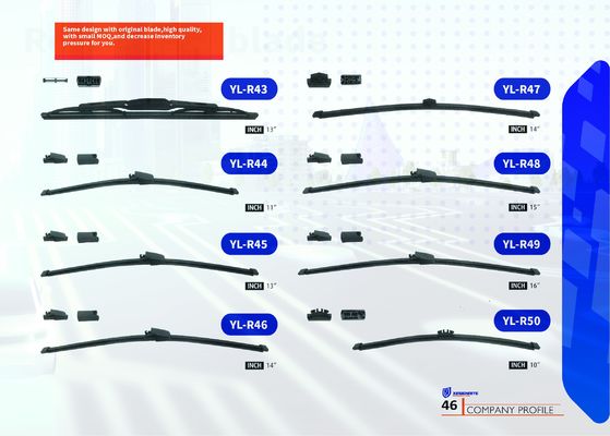 Black Rear Windshield Wiper Universal Compatibility and Weather-Resistant for All-Weather Performance