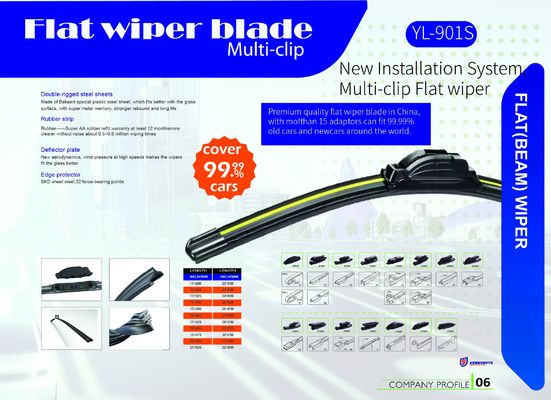 1 Piece All-Weather Resistance Commercial Front Windshield Wiper with Strong and Sturdy Construction