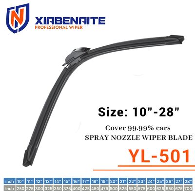 Flexibility Black Car Front Wiper Low Noise Level Front Screen Wipers