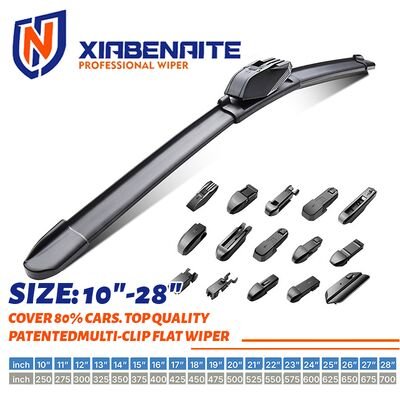 Good price High-Efficiency Wiper Blades: Natural Rubber Car Wiper Set for Crystal Clear Vision online